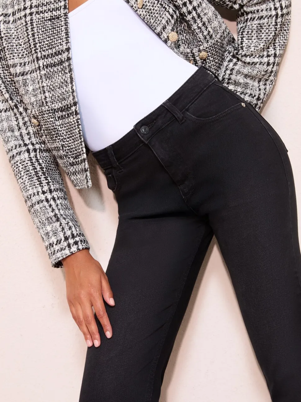 Zwart denim - Friends Like These Ankle Straight Leg Jeans
