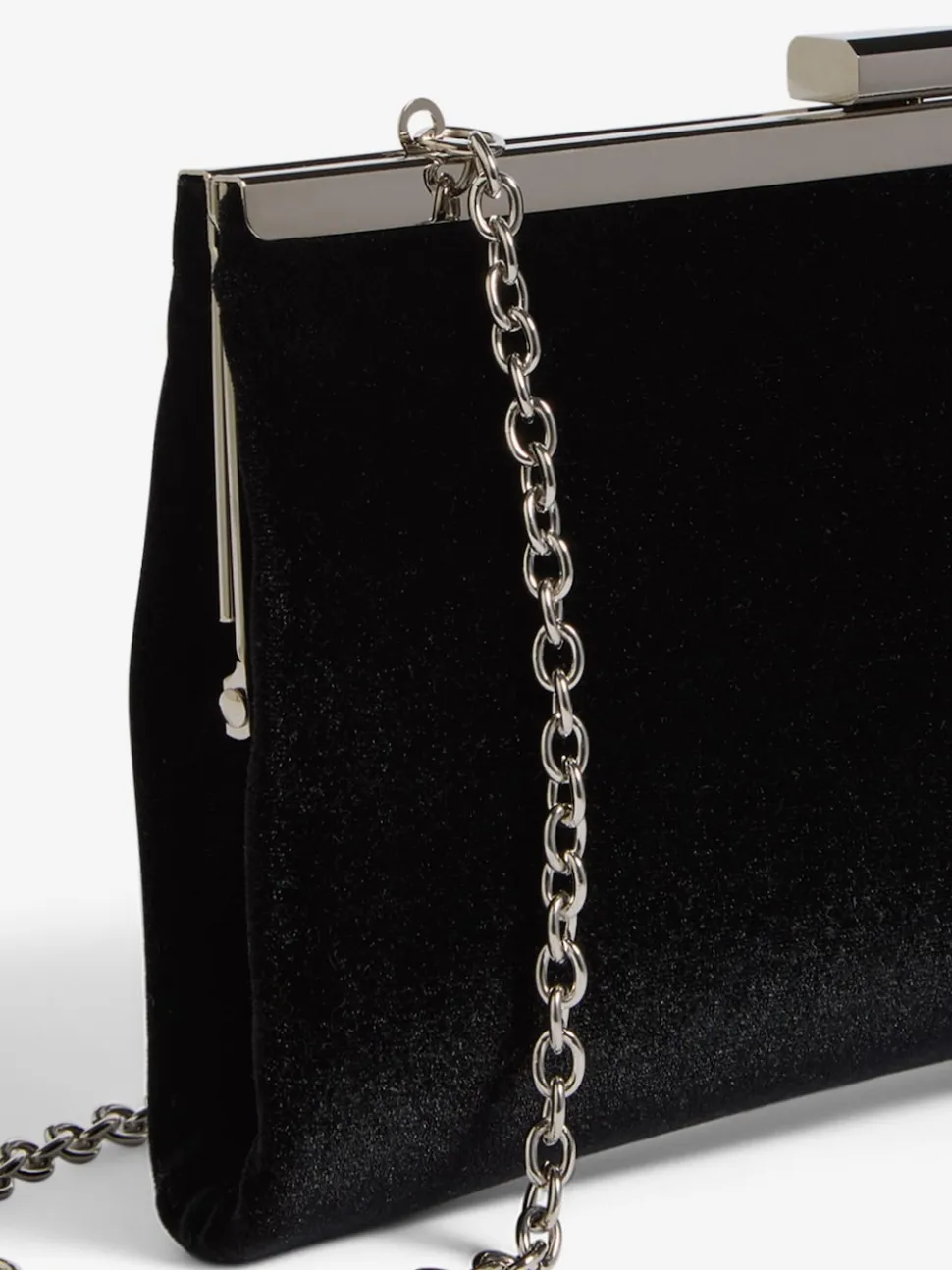 Zwart fluweel - Friends Like These Occasion Clutch Bag