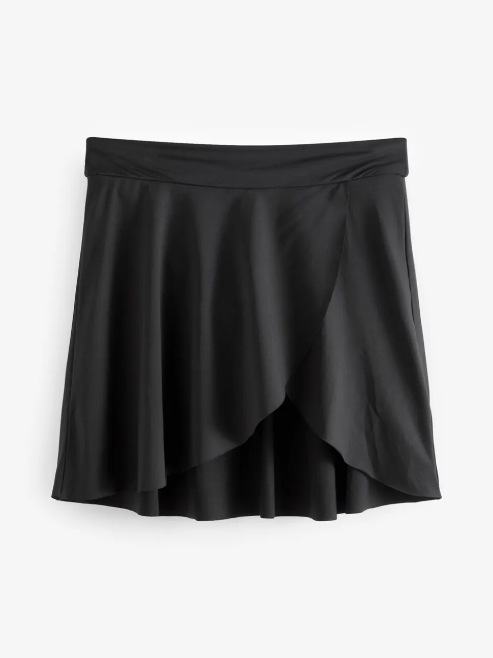 Zwart lang - Bikinislip met rokje