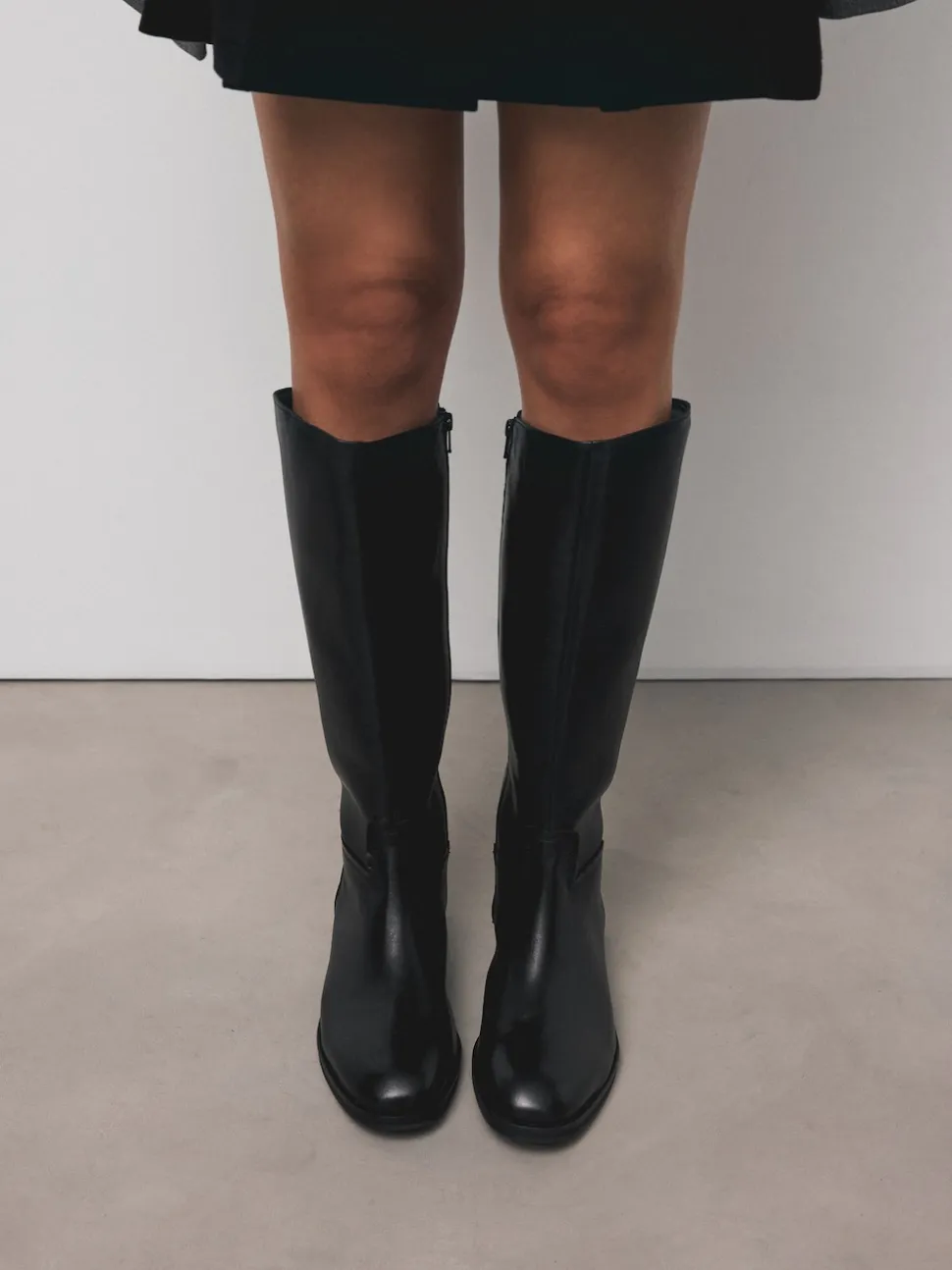 Zwart leer - Forever Comfort® Regular Foot with Wide Calf Riding Boots