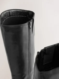 Zwart leer - Forever Comfort® Regular Foot with Wide Calf Riding Boots