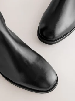 Zwart leer - Forever Comfort® Regular Foot with Wide Calf Riding Boots