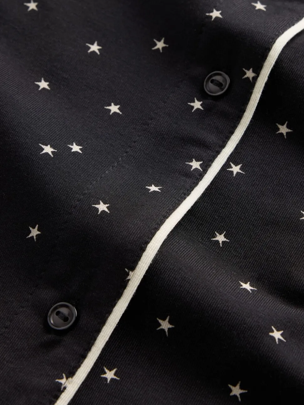 Zwart met sterrenprint - Gap Modal Long Sleeve Pyjama Top