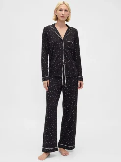 Zwart met sterrenprint - Gap Modal pyjamabroek