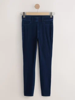 Zwart/ Rinse Blauw/ Grijs - Set van 3 lange jersey denim leggings