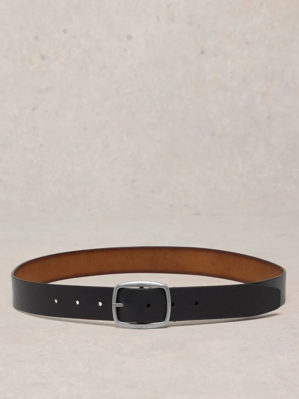 Zwart suède - White Stuff Reversible Leather Belt