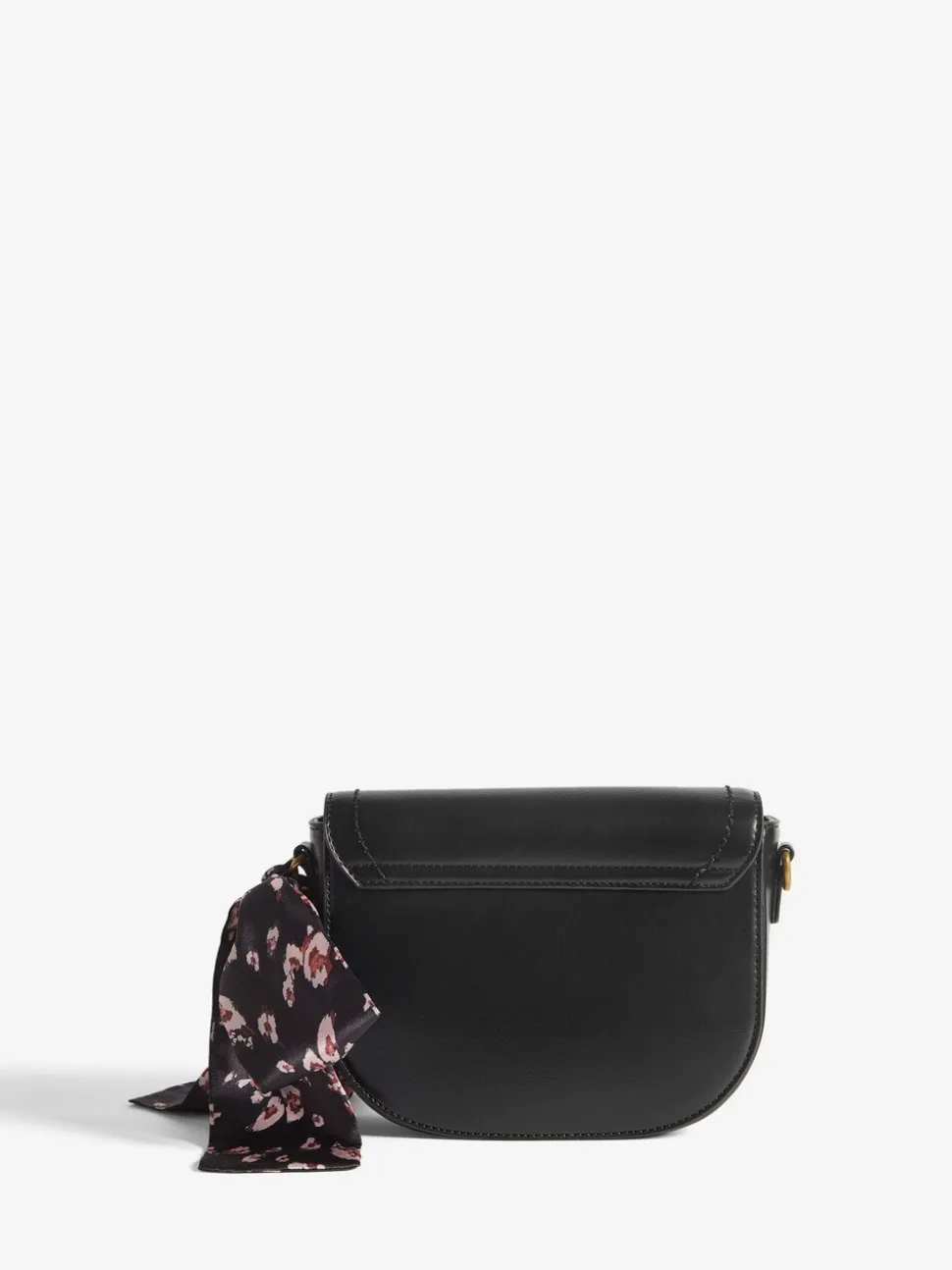 Zwart suèdeachtig - Love & Roses Saddle Cross-Body Bag