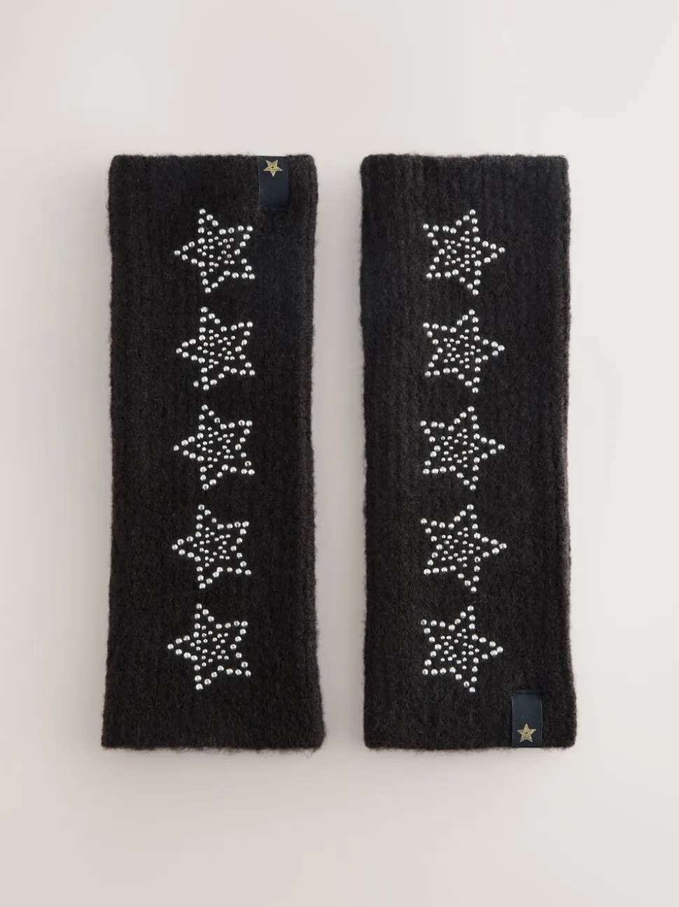 Zwart versierd met ster studs - Rockett St George Handwarmers