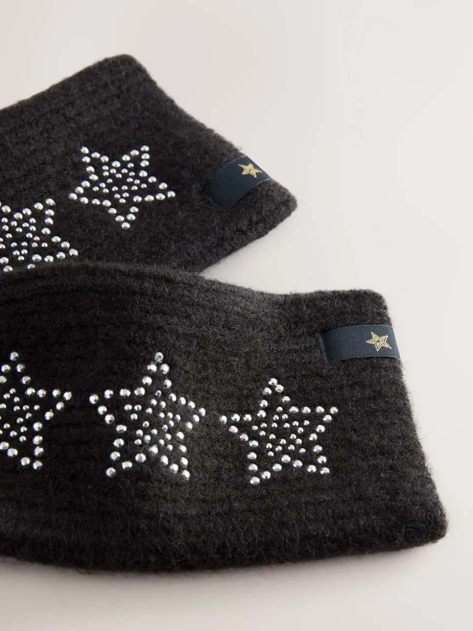 Zwart versierd met ster studs - Rockett St George Handwarmers