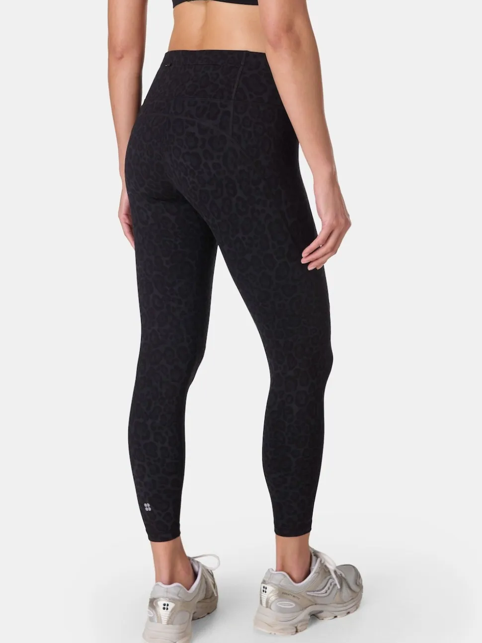 Zwart Wild met luipaardprint - Sweaty Betty Power Embossed Workout Leggings
