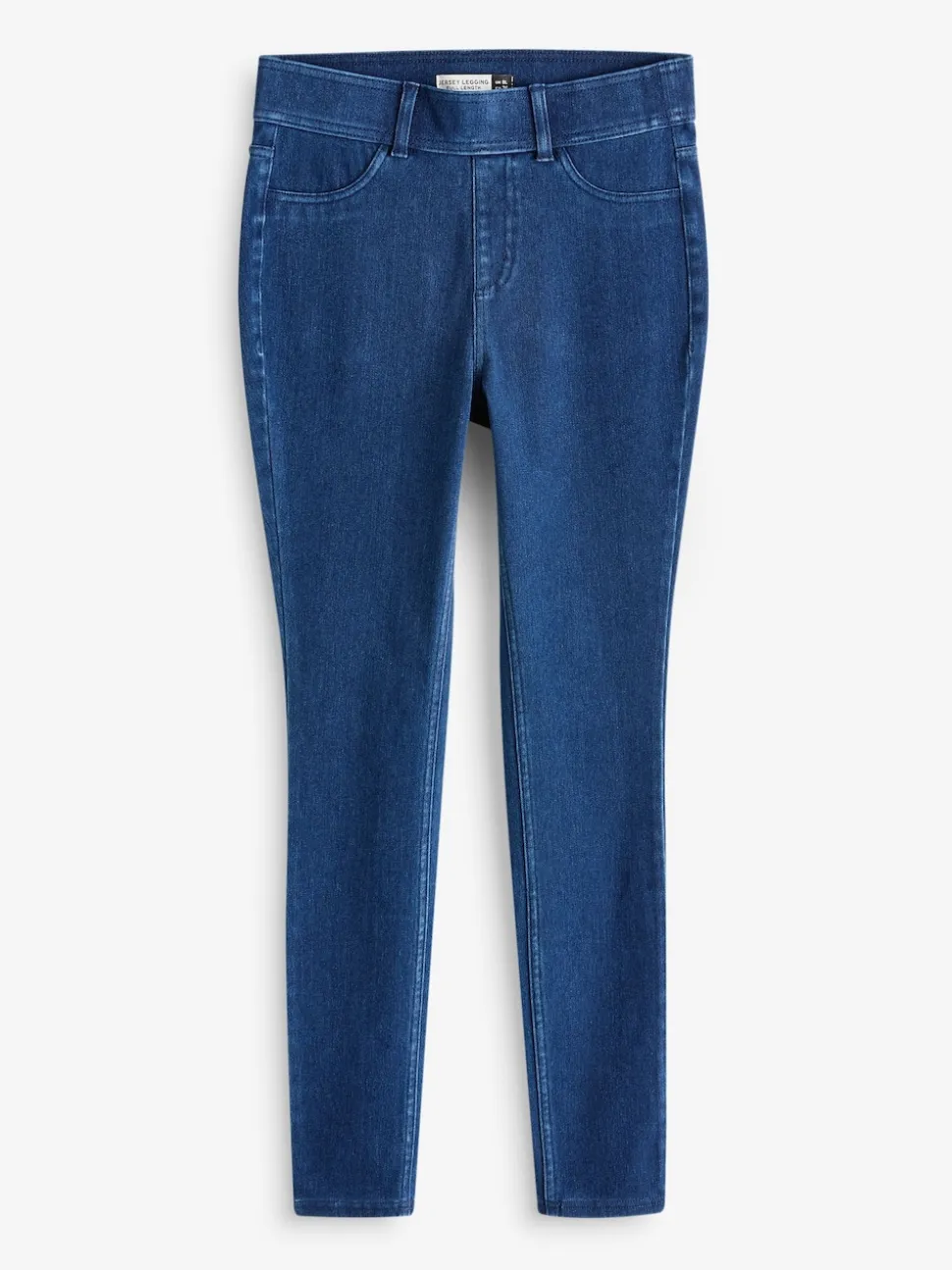 Zwart/Blauw - Set van 2 lange jersey denim leggings
