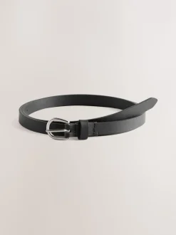 Zwart/bruin - PU Skinny Riemen 2 Pakket