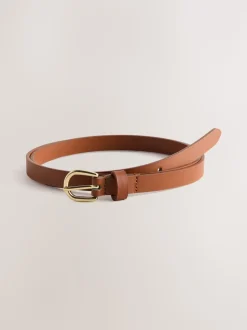 Zwart/bruin - PU Skinny Riemen 2 Pakket