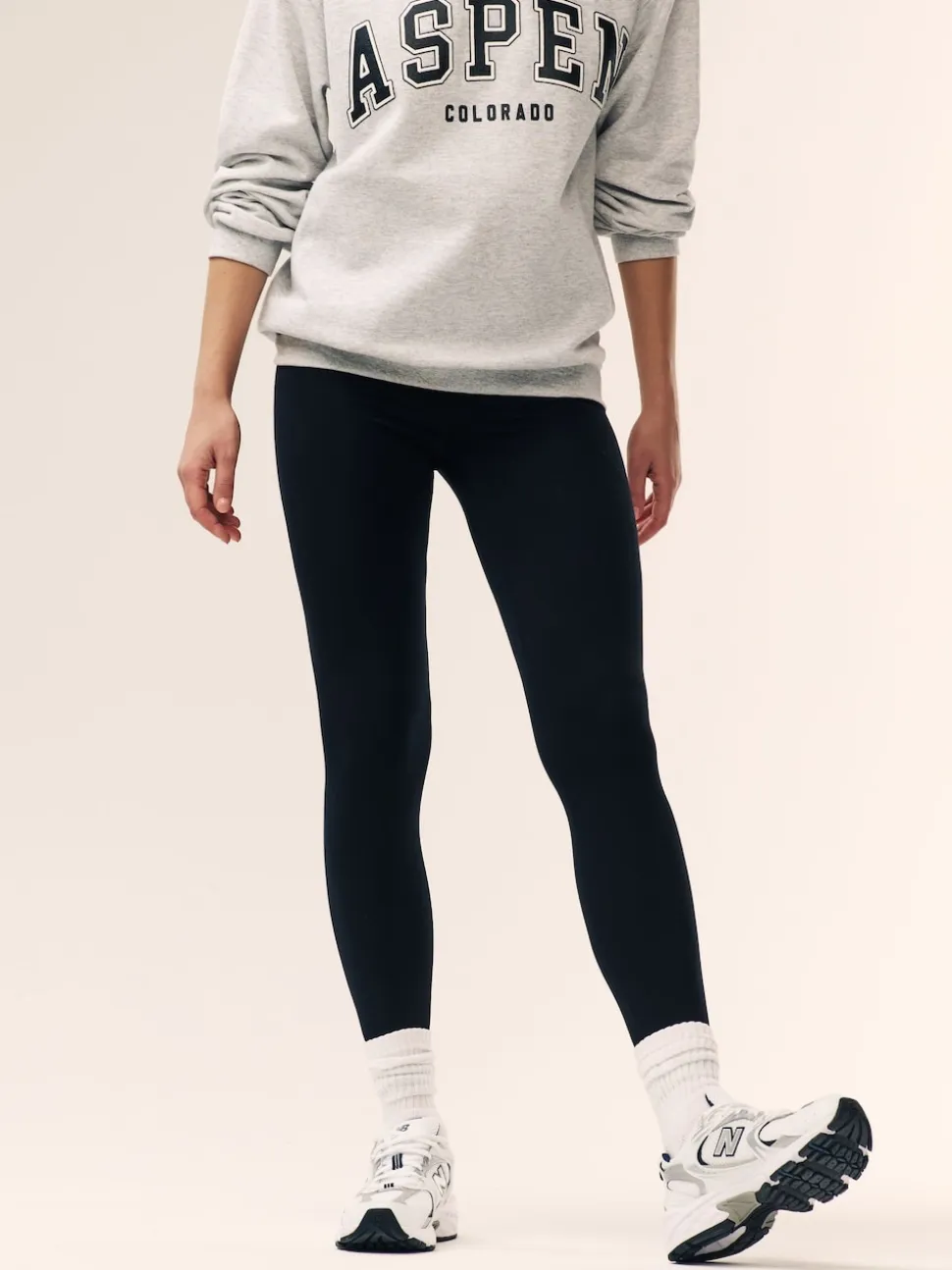 Zwart/bruin - Set van 2 lange leggings