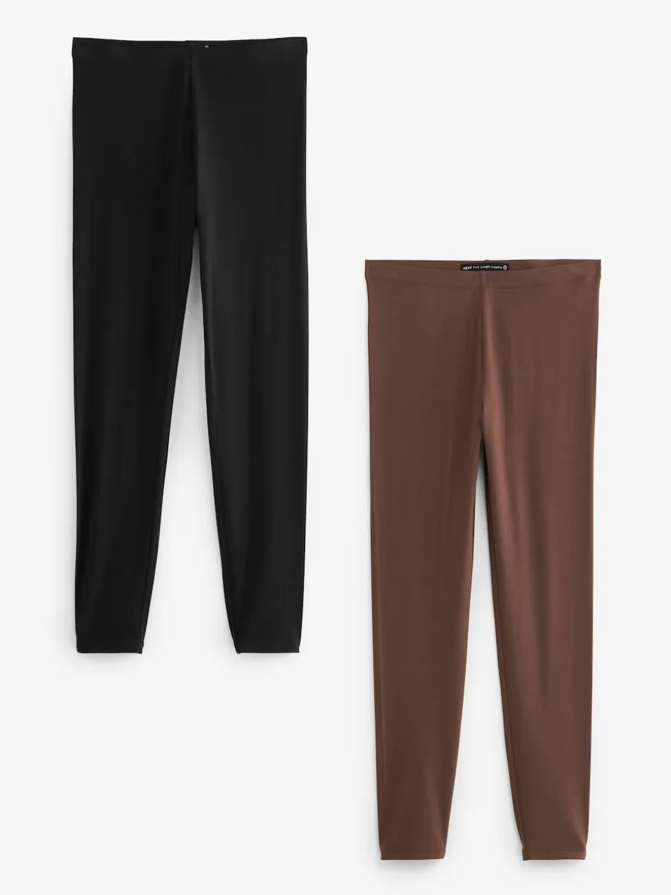 Zwart/bruin - Set van 2 lange leggings