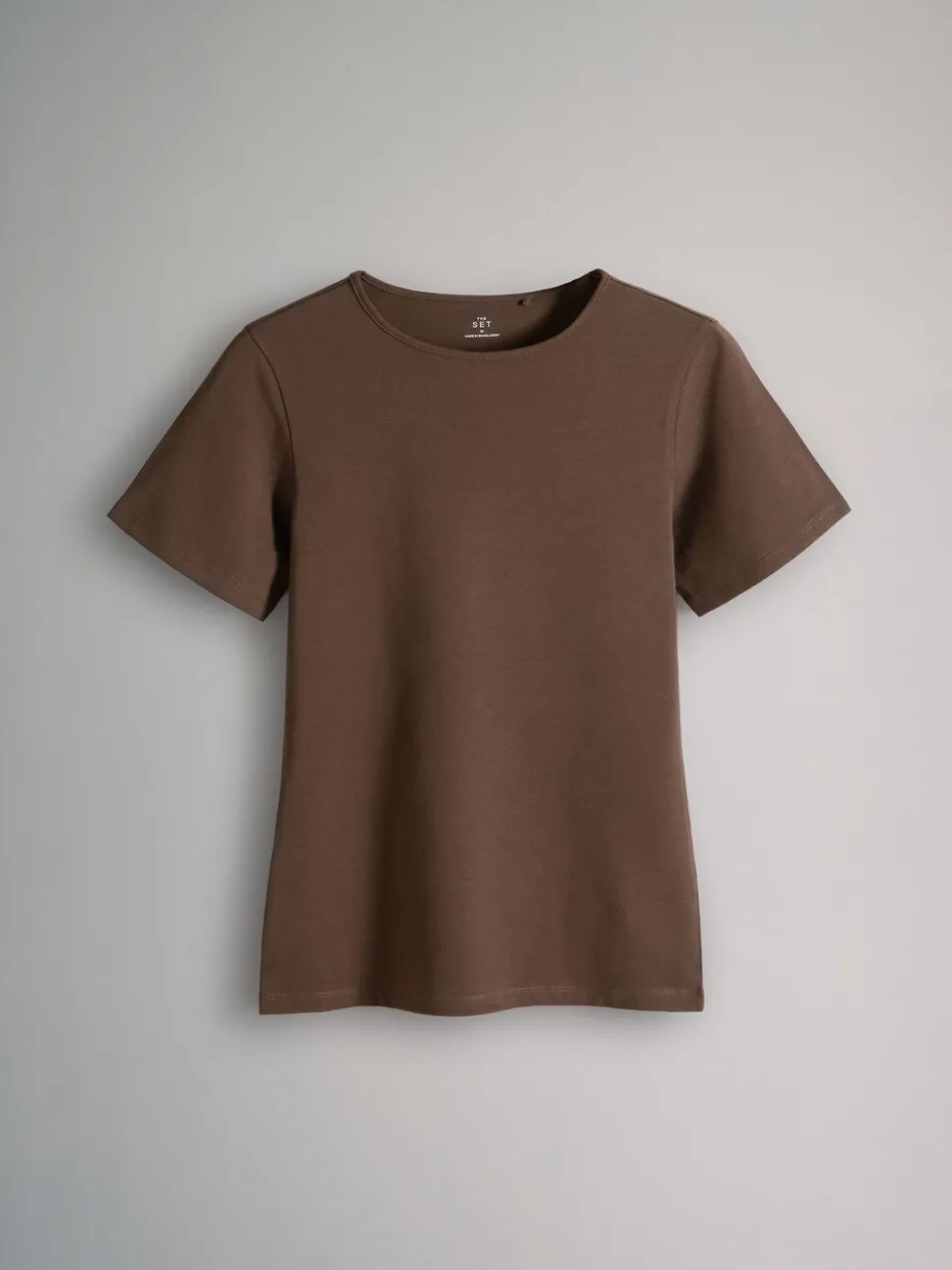 Zwart/bruin/neutraal/nude/wit - The Set 5 Pack Korte mouwen T-shirts met Ronde hals