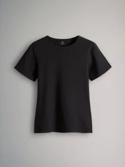 Zwart/bruin/neutraal/nude/wit - The Set 5 Pack Korte mouwen T-shirts met Ronde hals