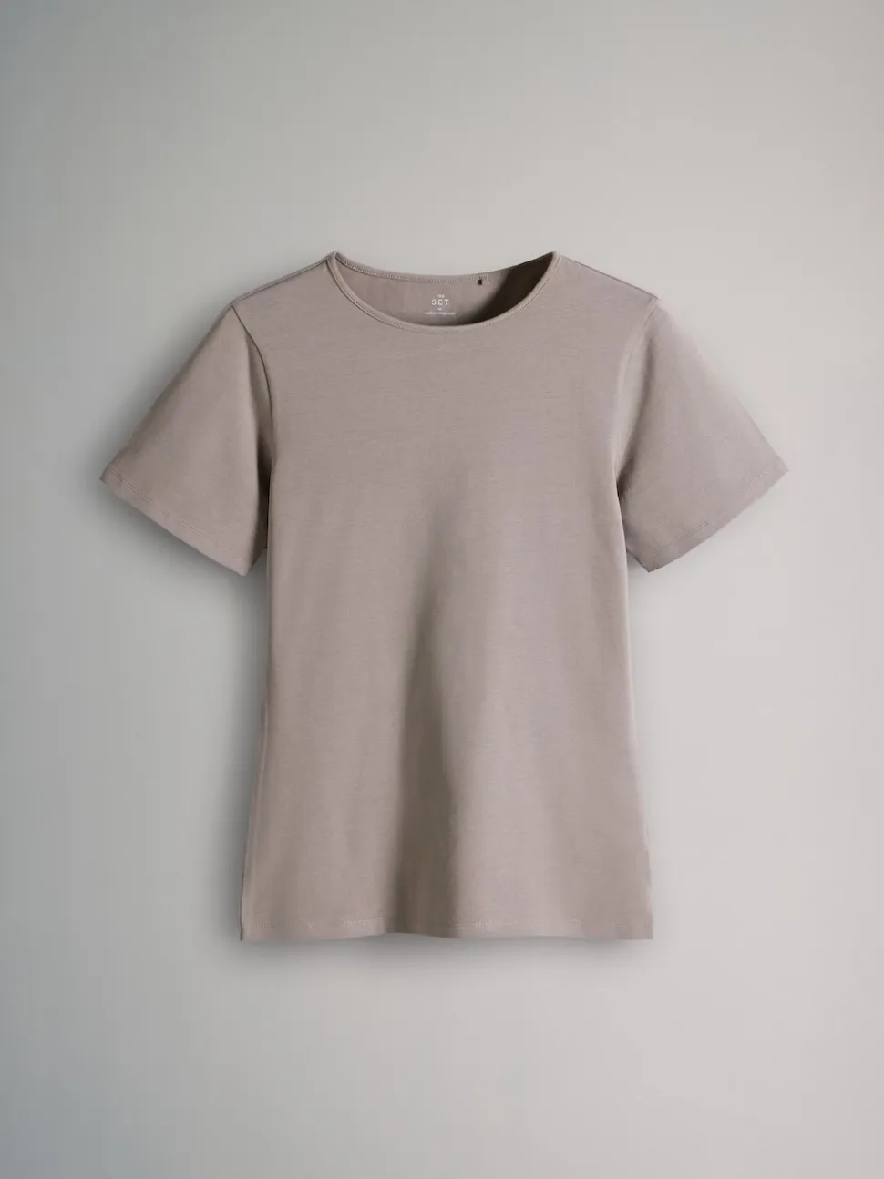 Zwart/bruin/neutraal/nude/wit - The Set 5 Pack Korte mouwen T-shirts met Ronde hals