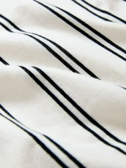 Zwart/chocoladebruin/gestreept - The Set - 3 T-shirtjurken met korte mouwen