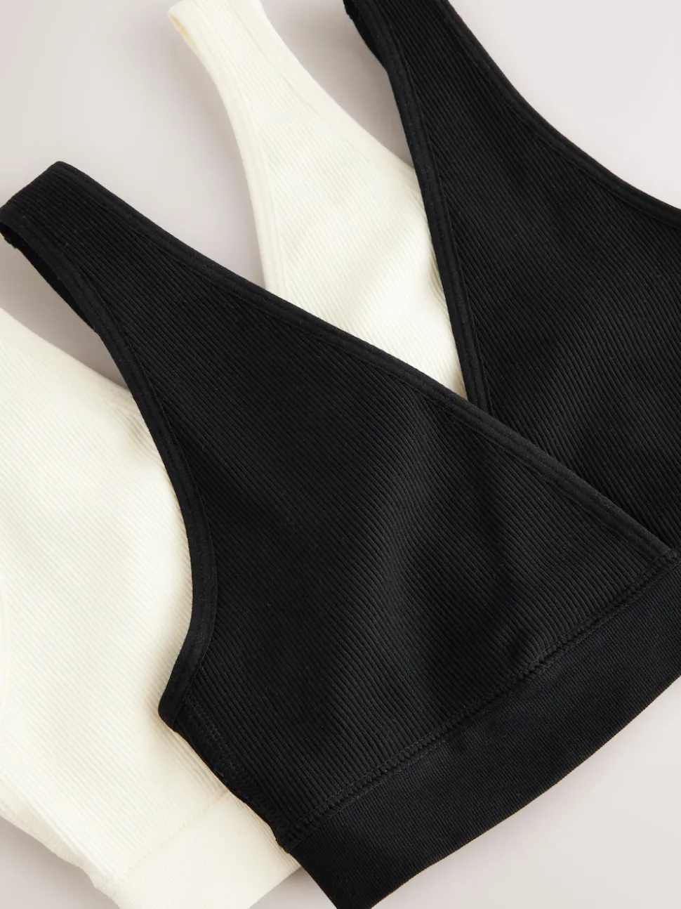 Zwart/crèmekleurig - Seamless Non Wire Nursing Ultimate Comfort Bras 2 Pack