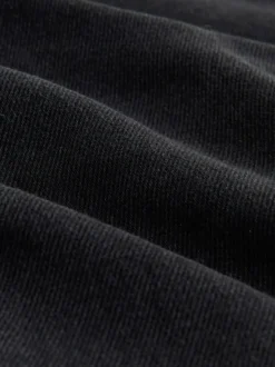 Zwarte wassing - Baggy jeans met wijde pijpen en halfhoge taille