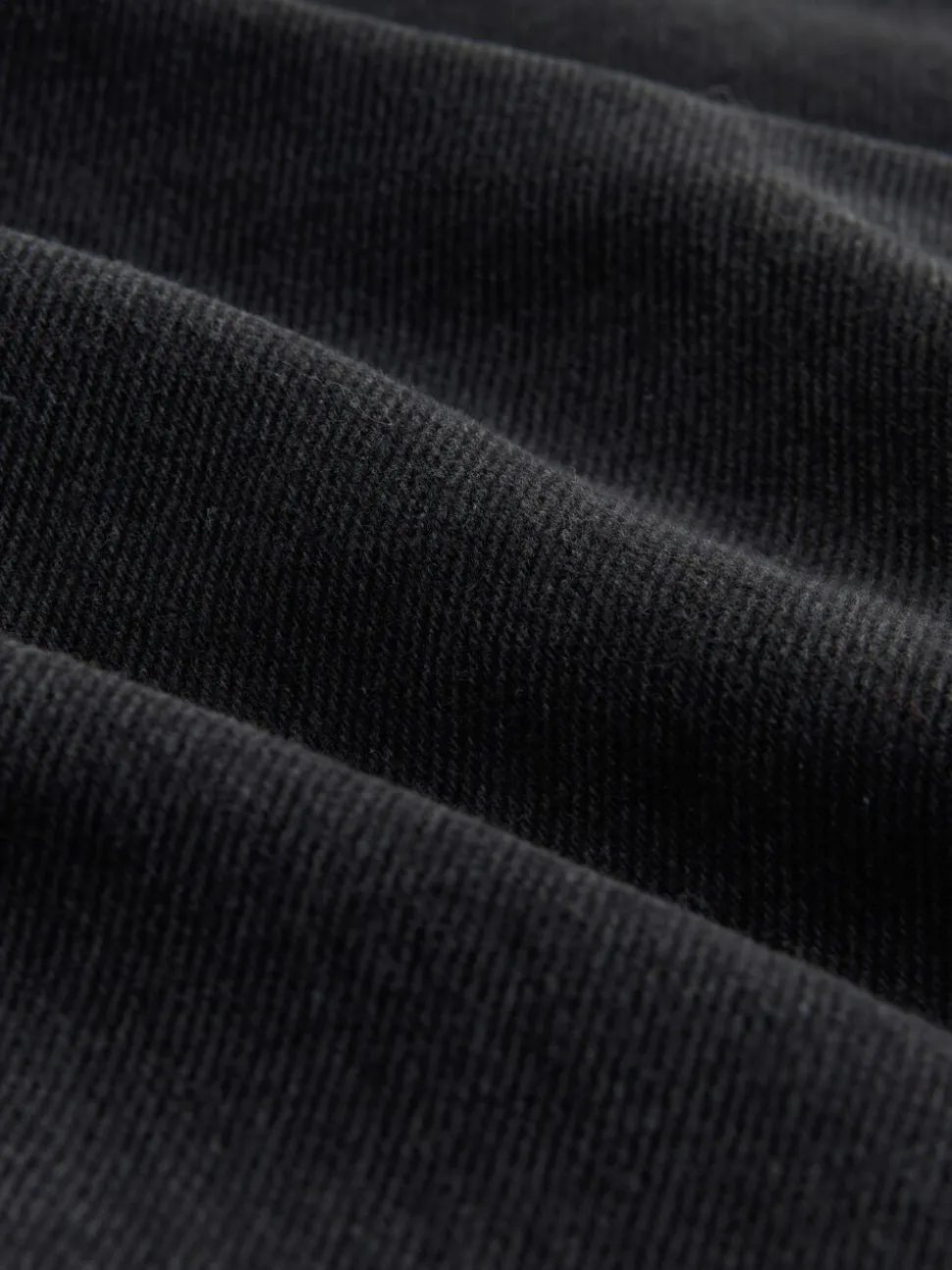 Zwarte wassing - Baggy jeans met wijde pijpen en halfhoge taille