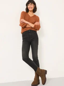 Zwarte wassing - FatFace Slim-fit jeans
