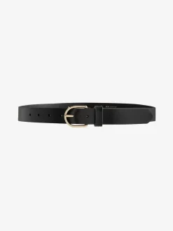 Zwart/goud - Standaard leren riem