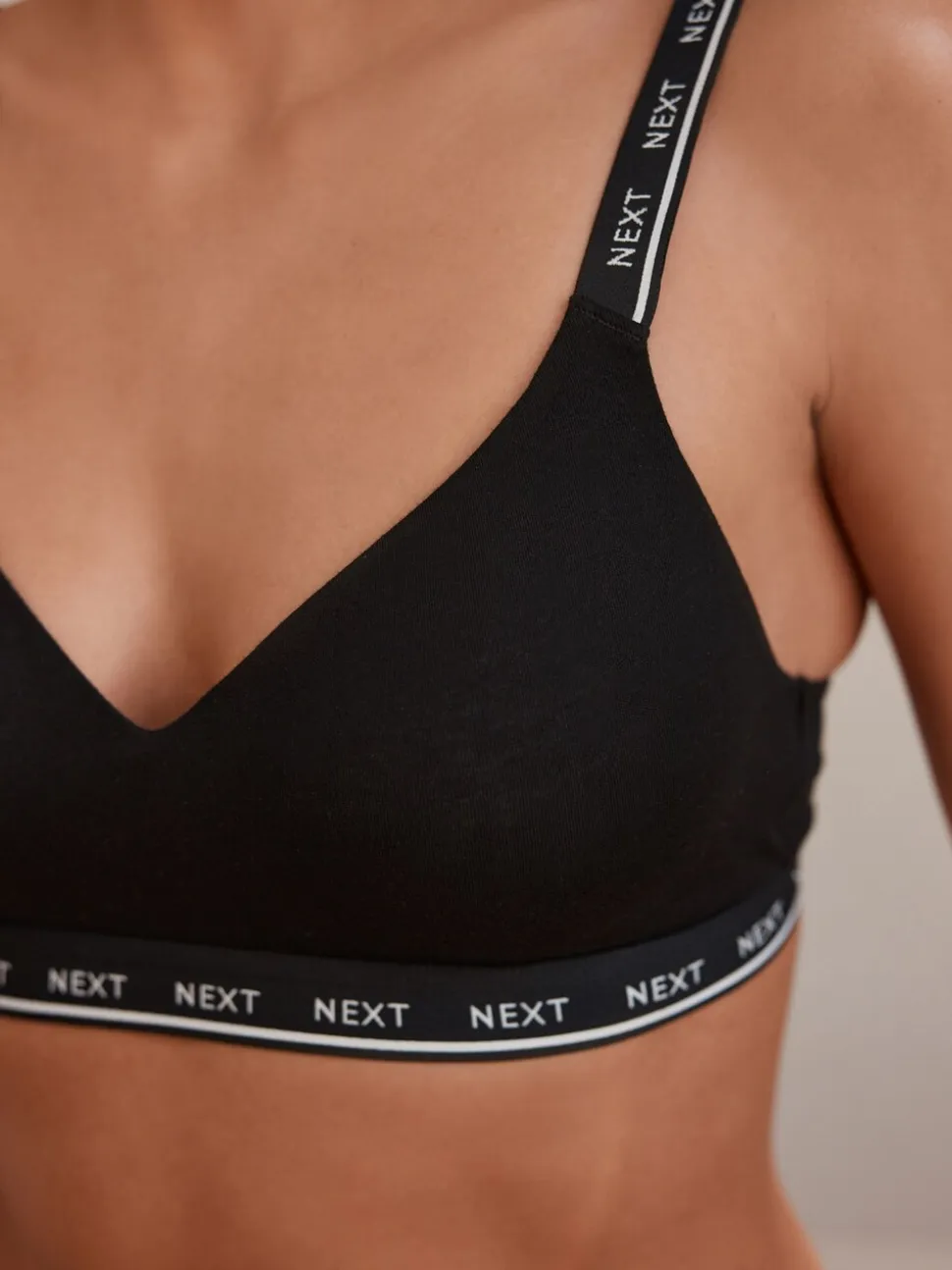 Zwart/grijs - Ultimate Comfort Cotton Non Wired Padded Bras 2 Pack