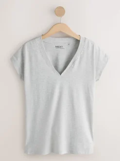 Zwart/grijs/roze - Set van 7 T-shirts met kapmouwtjes