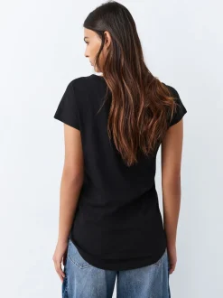 Zwart/grijs/roze - Set van 7 T-shirts met kapmouwtjes