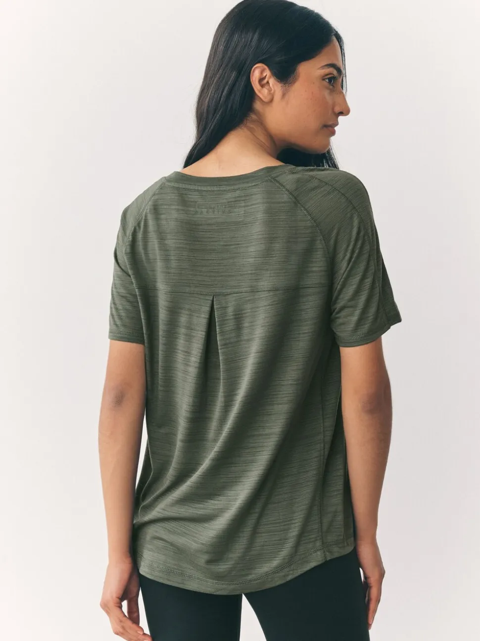 Zwart/groen - Active Crew Neck Lightweight Short Sleeve T-Shirts 2 Pack