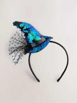 Zwart/groen - Witches Hat Headband