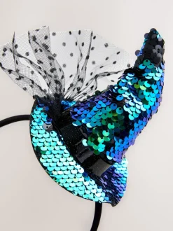 Zwart/groen - Witches Hat Headband