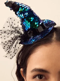 Zwart/groen - Witches Hat Headband