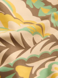 Zwart/groen paisley - Bikini broekje met print