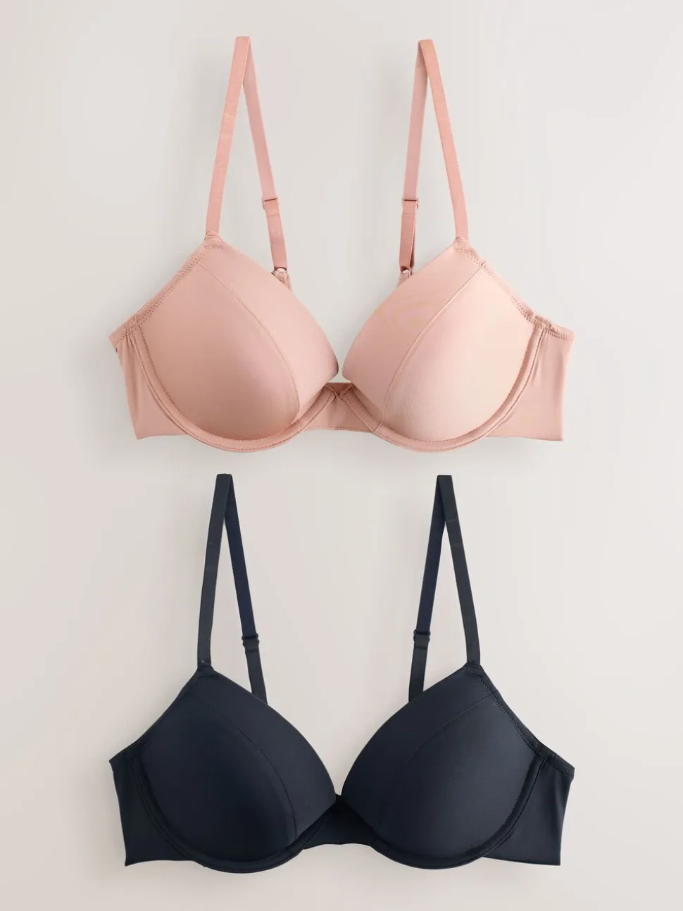 Zwart/huidskleurig - A-E Afvlakkende Ultimate Comfort Beha's 2 Verpakking