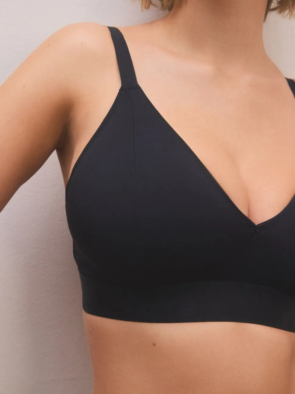 Zwart/huidskleurig - DD+ Ultimate Comfort Bralettes zonder beugel 2 verpakking