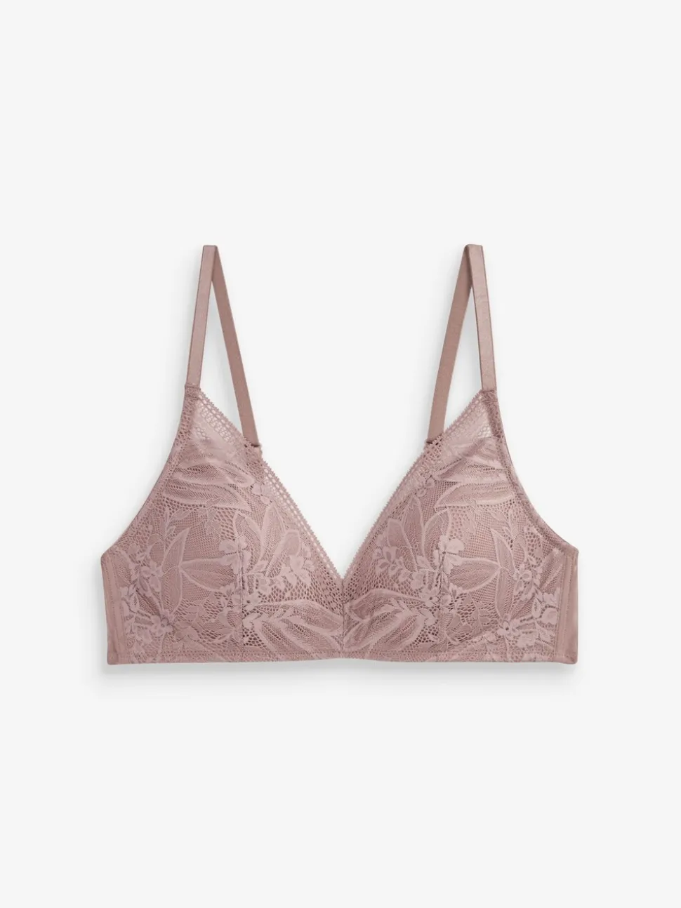 Zwart/mauve - Ultiem comfort beha's met kanten detail verpakking van 2