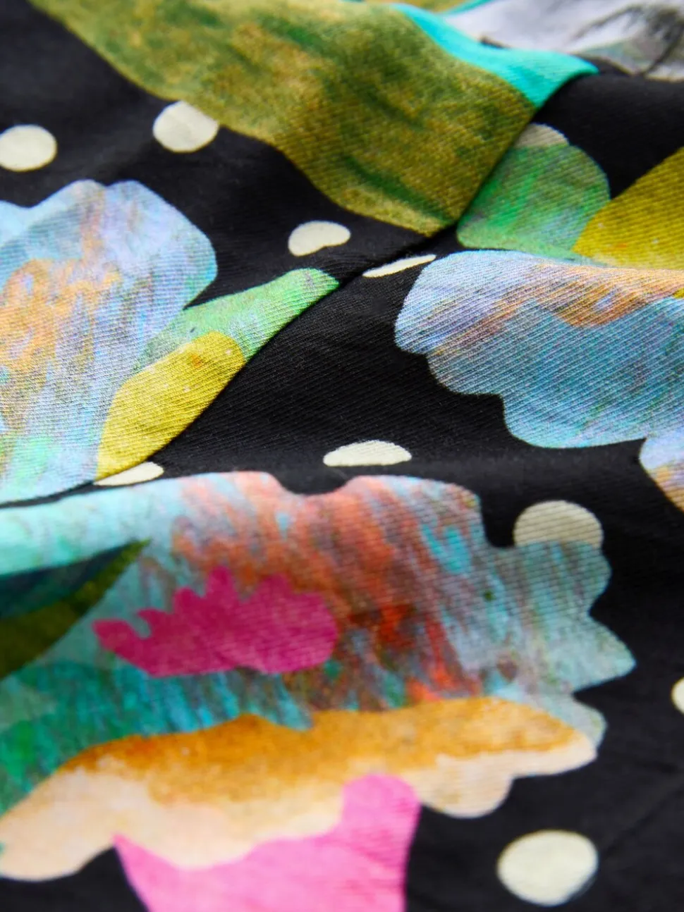 Zwart/meerkleurig met bloemenprint - Printed Long Sleeve Shirt Dress