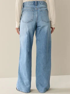 Zwart/middelblauw - Jeans met wijde pijpen 2 Set