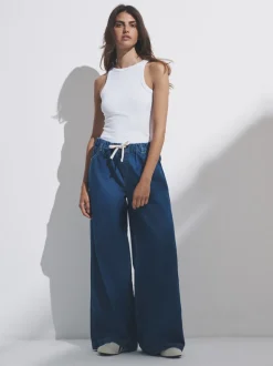 Zwart/middelblauw - The Set 2 Pack Pull-on Jeans met Wijde Pijpen