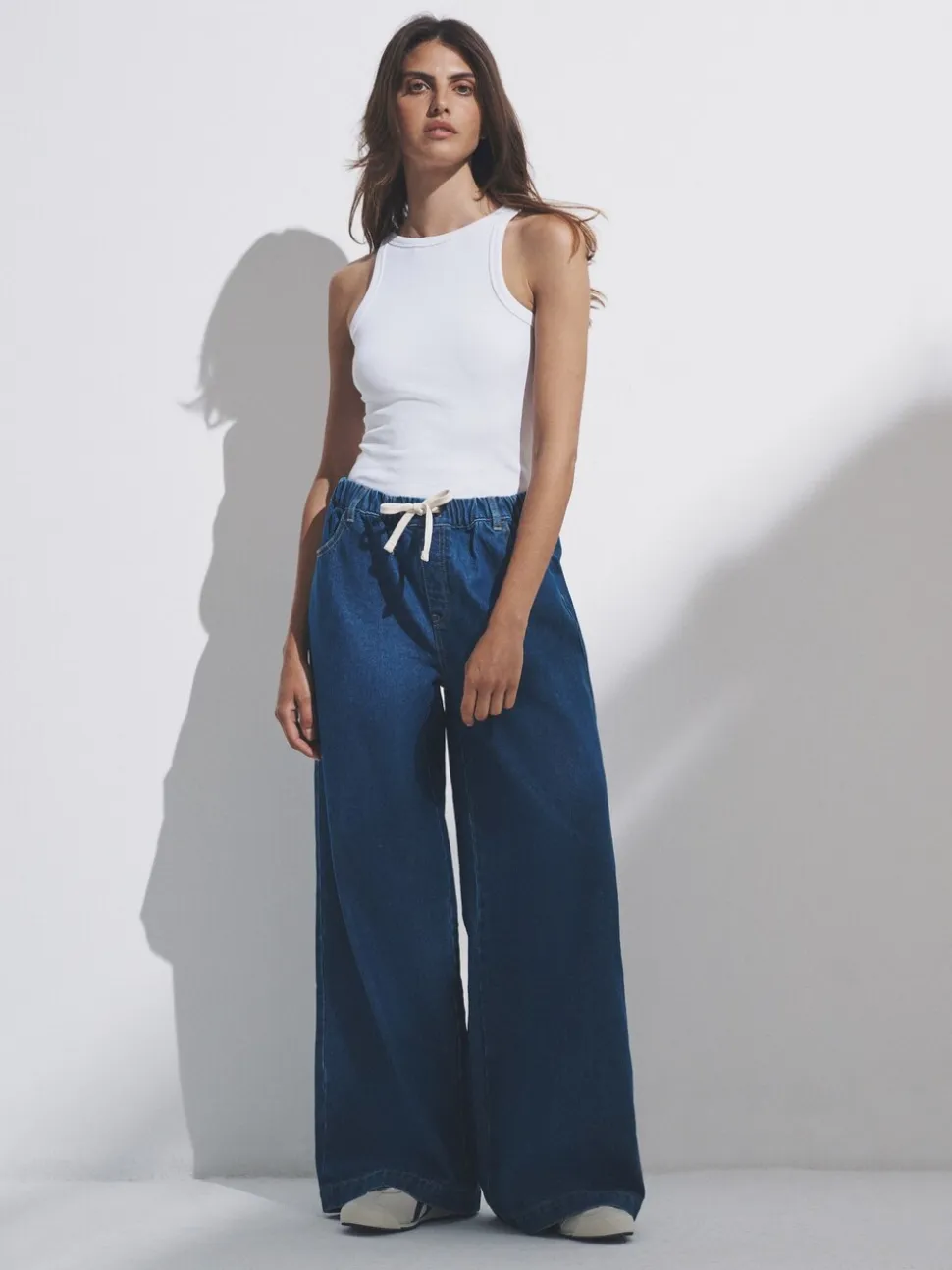 Zwart/middelblauw - The Set 2 Pack Pull-on Jeans met Wijde Pijpen