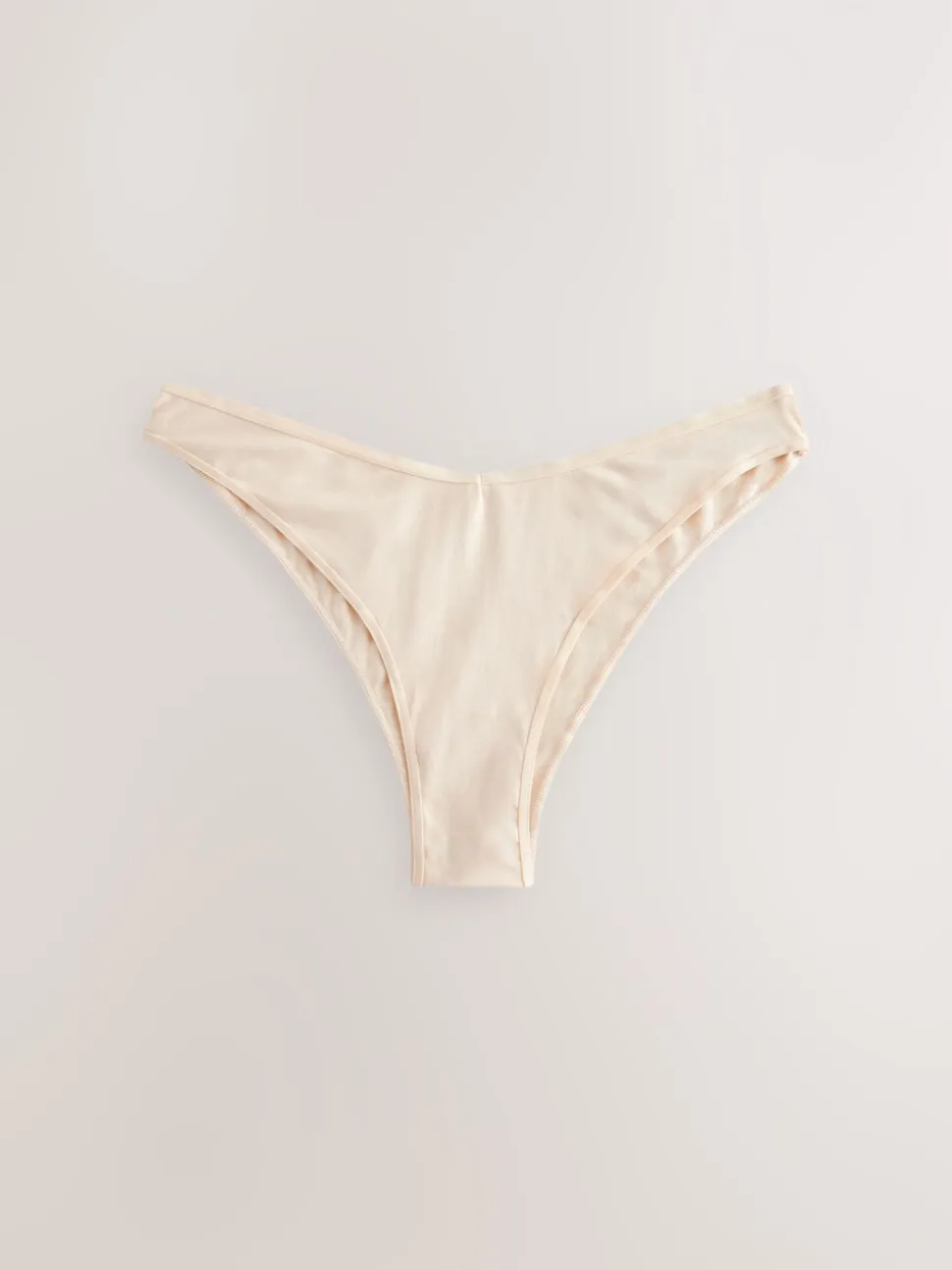 Zwart/pastelroze huidskleur/wit - Set van 5 slips met hoog katoengehalte