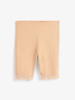 Zwart/pastelroze huidskleur - Verpakking van 2 shorts tegen schuren
