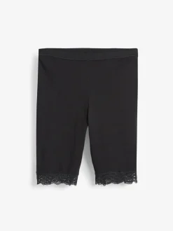 Zwart/pastelroze huidskleur - Verpakking van 2 shorts tegen schuren