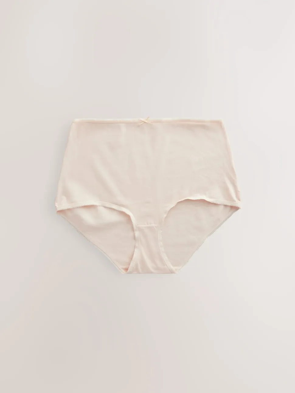 Zwart/pastelroze huidskleur/wit - Set van 5 slips met hoog katoengehalte