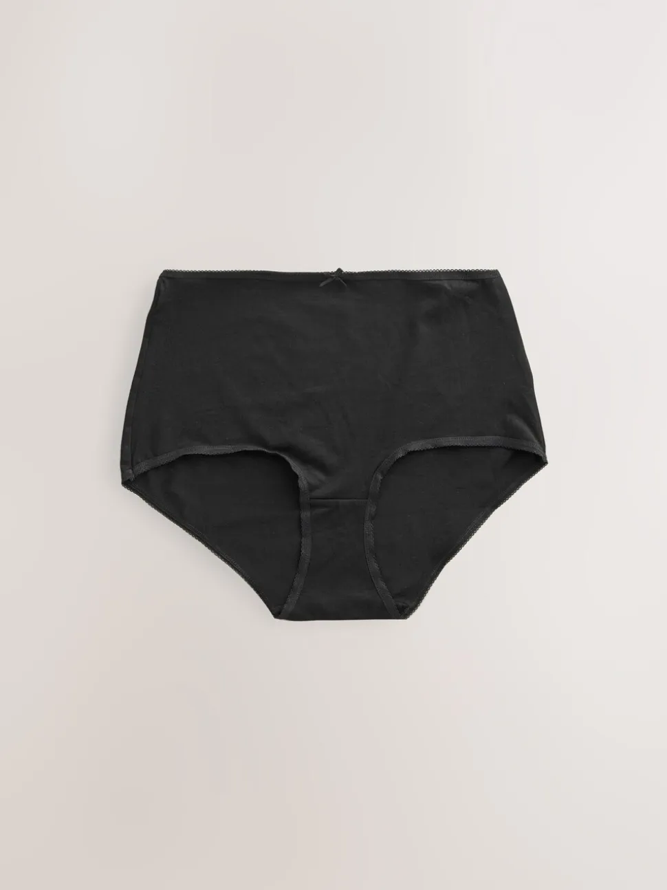 Zwart/pastelroze huidskleur/wit - Set van 5 slips met hoog katoengehalte