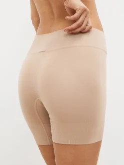 Zwart/pastelroze huidskleur - Verpakking van 2 naadloze irritatiewerende shorts