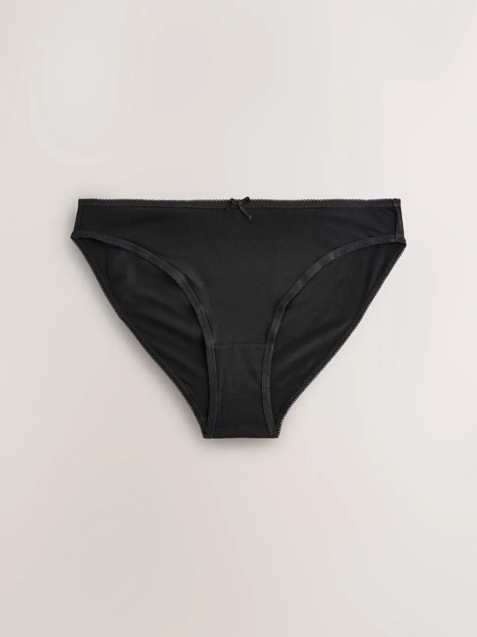 Zwart/pastelroze huidskleur/wit - Set van 7 slips met hoog katoengehalte